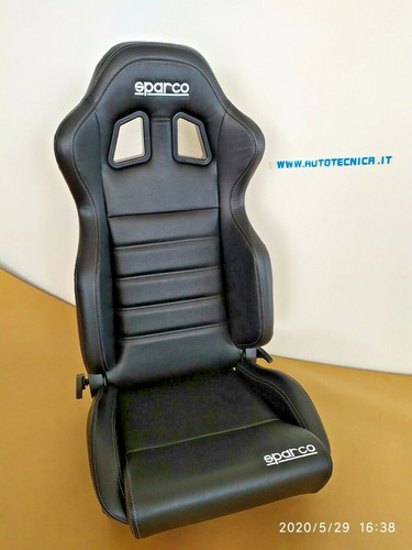 Sparco r100 sky - seat, black